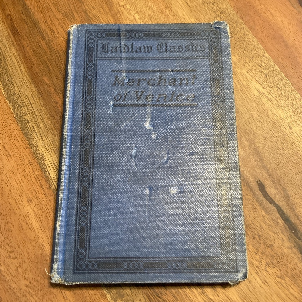 Vintage Book:  'Merchant of Venice' by Shakespeare 1927